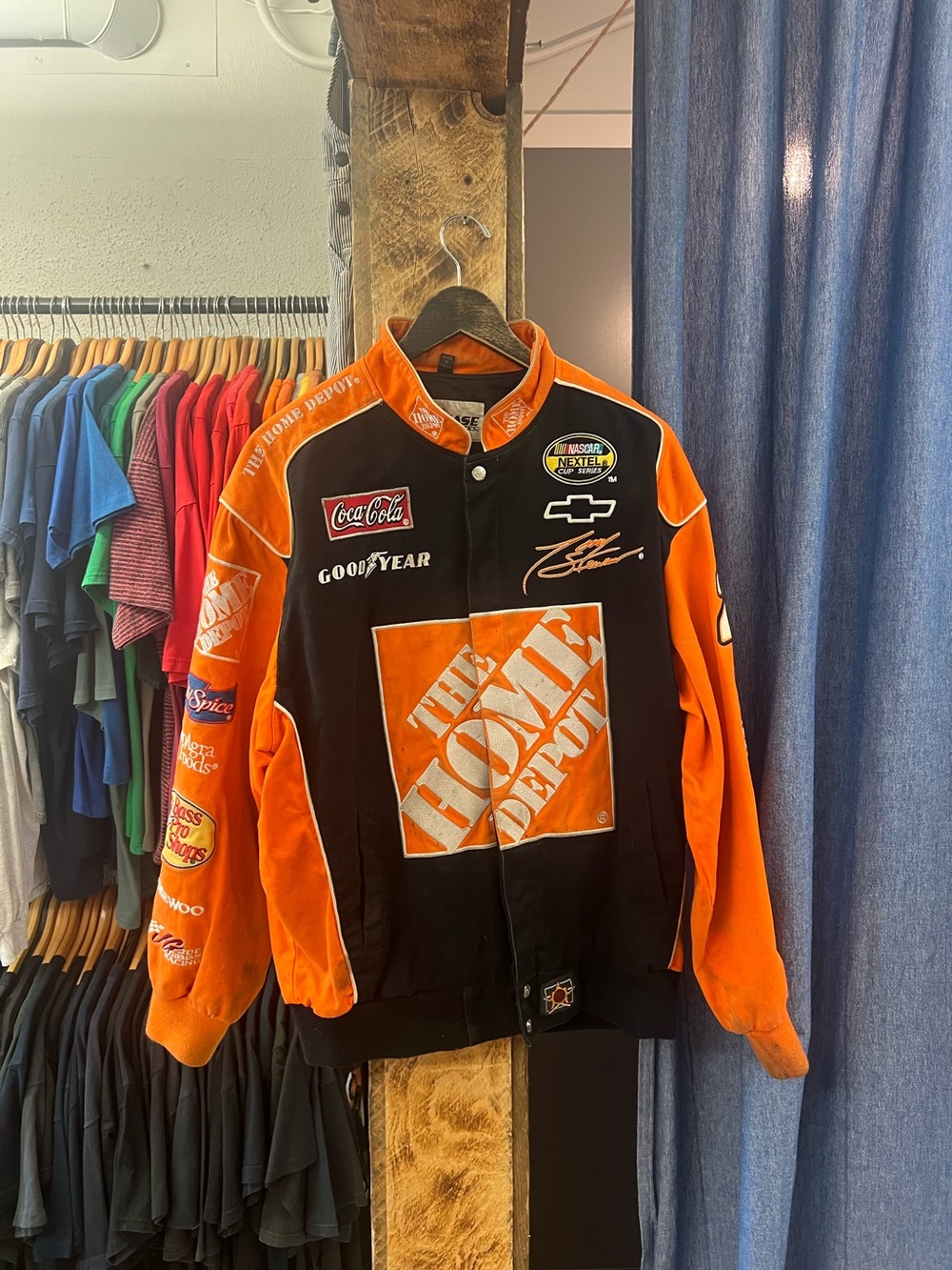 Vintage The Home Depot Black & Orange Racing Jacket